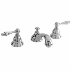 Newport Brass 850/26 850 Seaport Widespread Bathroom Faucet - Free Metal Pop-Up Drain A, Polished Chrome