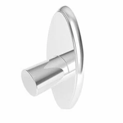 Ginger 1839CB/PC Motiv Transitional Oval- Curved Shower Rod Brackets, Pair Polished
