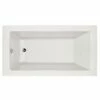 Hydro Systems SYD7232ATO-WHI-LH -WOV.BIS Sydney Acrylic Tub Only (Left Hand Drain Included), White/Biscuit -AF SUPPLY Sales Store 31EfhPQX dL