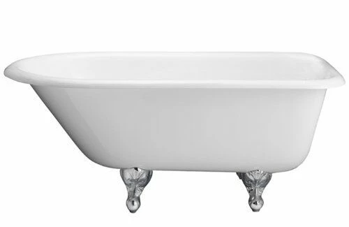 Barclay CTR60-WH-CP 60 Inch Cast Iron Roll Top Clawfoot Tub 3 Barclay CTR60-WH-CP 60 Inch Cast Iron Roll Top Clawfoot Tub