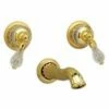 Phylrich WL181/025 WL181_025 - Regent Cut Crystal Handle, Wall Mounted Lavatory Faucet In Polished Gold -AF SUPPLY Sales Store 31JmSXMn82L