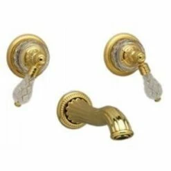 Phylrich WL180/024 WL180_024 - Louis XIV Cut Crystal Handle, Wall Mounted Lavatory Faucet