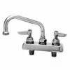 T&S Brass B-1100 Deck Mount Workboard Faucet With 3-1/2-Inch Centers, 6-Inch Swing Nozzle, Lever Handles -AF SUPPLY Sales Store 31L4MWbWPyL