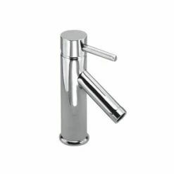 Newport Brass 1503/01 East Linear Single Handle Single Hole Lavatory Faucet With Metal Lever Handle (L, Forever Brass