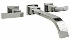 Newport Brass 3-2041/15 Secant Wall Mounted Bathroom Faucet With Double Handles Finish: Polished Nickel