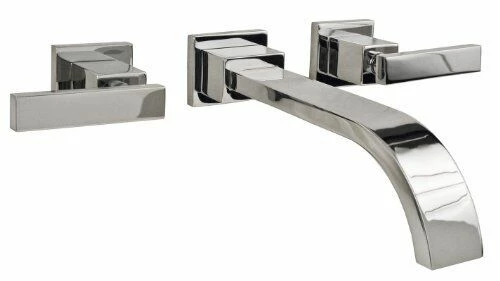 Newport Brass 3-2041/15 Secant Wall Mounted Bathroom Faucet With Double Handles Finish: Polished Nickel 3 Newport Brass 3-2041/15 Secant Wall Mounted Bathroom Faucet With Double Handles Finish: Polished Nickel