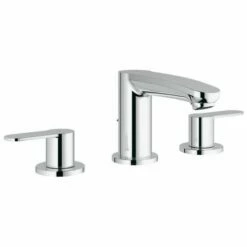 Grohe 2020900A Eurostyle Cosmopolitan 8 In. Widespread 2-Handle 3-Hole Bathroom Faucet - 1.2 GPM