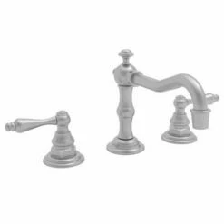 Newport Brass 930L/15S 930L Chesterfield Double Handle Widespread Lavatory Faucet With Me, Satin Nickel