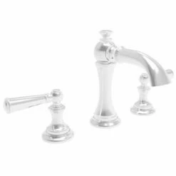 Newport Brass 2450/15 Sutton Widespread Bathroom Faucet With Double Lever Handles Finish: Polished Nickel