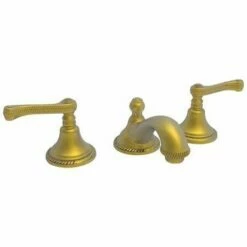 Newport Brass 980/10 Amisa Double Handle Widespread Lavatory Faucet With Metal Lever Handles (Low Lea, Satin Bronze