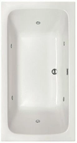Hydro Systems KIR7232AWP-WHI -WOV.ORB Kira Acrylic Tub With Whirlpool System (Drain Included), White/Oil Rubbed Bronze