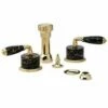 Phylrich K4338C/024 K4338C_024 - Valencia Four Hole Bidet Set W/Vertical Spray Black Marble Lever Handles