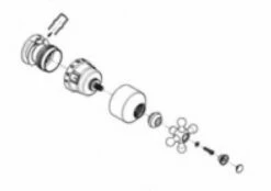 Grohe 47711000 Seabury Starlight Chrome Bathroom Faucet Handle