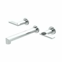 Newport Brass 3-2495/26 3-2495 Keaton Tub Filler Faucet Trim Wall Mounted With Metal Lever, Polished Chrome