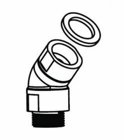 Moen 1417PW Roman Tub Hand Shower Elbow In White