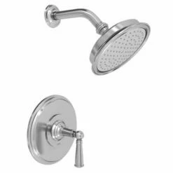 Newport Brass 3-2414BP/26 Aylesbury Single Handle Shower Valve Trim With Showerhead And Lever Handle, Polished Chrome