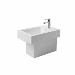 Duravit 2240100000 Bidet Floor Standing 57Cm Vero White With Tap Hole 1 Tap Hole