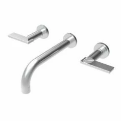 Newport Brass 3-2481/07 3-2481 Priya Bathroom Faucet Wall Mounted With Metal Lever Handles, English Bronze
