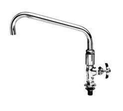T&S Brass B-0296 Deck Mount 12-Inch Swing Nozzle Big-Flo Single Pantry Faucet