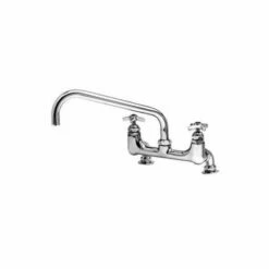T&S Brass B-0295 Big-Flo Mixing Faucet, 8" Deck Mount, 24" Double-Joint Swing Nozzle, 00YY Inlets