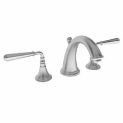 Newport Brass 1740/15S 1740 Bevelle Double Handle Widespread Lavatory Faucet With Metal L, Satin Nickel