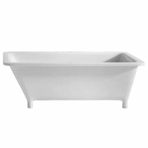 Whitehaus WHSQ170BATH-W Bathhaus Lucite Acrylic Rectangular Freestanding Footed Bathtub 3 Whitehaus WHSQ170BATH-W Bathhaus Lucite Acrylic Rectangular Freestanding Footed Bathtub