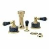 Phylrich K4242/OEB K4242_OEB - Versailles Four Hole Bidet Set W/Vertical Spray, Bleu Sodalite Handle -AF SUPPLY Sales Store 31vYqrYEeWL
