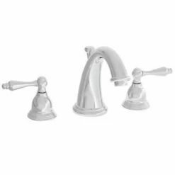 Newport Brass 850C/26 850C Seaport Double Handle Widespread Lavatory Faucet With Metal L, Polished Chrome
