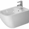 Duravit 2258150000 Happy D.2 Bidet Wall Mounted With Overflow, With Tap Platform, Overflow Clip In Chrome -AF SUPPLY Sales Store 31xjK9SOP L