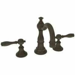 Newport Brass 1770/10B 1770 Victoria Double Handle Widespread Lavatory Faucet With Metal, Oil Rubbed Bronze