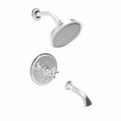 Newport Brass 3-2442BP/56 Sutton Balanced Pressure Tub And Shower Trim Set In Flat Black