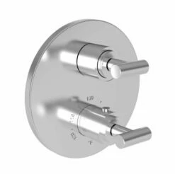 Newport Brass 3-3103TR/26 Pavani Dual Function Thermostatic Valve Trim With Integrated Volume Control In Polished Chrome (Rough-In Valve Sold Separately)