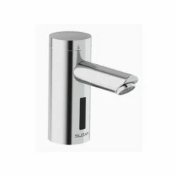 Sloan 03335155 Optima .35 GPM Battery-Powered Deck-Mounted Mid Body Faucet In Polished Chrome