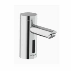 Sloan 03335184 Optima 0.5 GPM Battery-Powered Deck-Mounted Mid Body Faucet In Polished Chrome