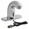 Sloan 3362102 Optima SF2150-4 Deck Mounted Sensor Faucet With 4-1/2" Spout, 4" Trim Plate, And 0.5 GPM Multi-Laminar Spray Device In Polished Chrome