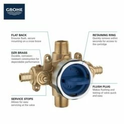 Grohe 35111000 Grohsafe 3.0 Pressure Balance Rough-In Valve 20 Grohe 35111000 Grohsafe 3.0 Pressure Balance Rough-In Valve -AF SUPPLY Sales Store 35111000 8