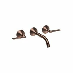 Dornbracht 36712819-060010 Vaia Wall Mounted Lavatory Faucet, Lever Handles In Platinum Matte