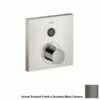 Hansgrohe 36714341 Shower Select Square Thermostatic 1-Function Trim In Brushed Black Chrome -AF SUPPLY Sales Store 36714341