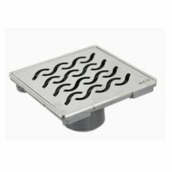 ACO 37080 ShowerPoint Wavy ShowerDrain In Stainless Steel