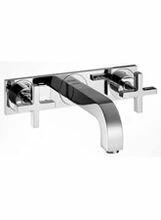 Hansgrohe 39144421 Lavatory Faucet Wall Mount Cross Handle Less Drain In Platinum
