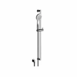 Gessi 39342#031 Via Manzoni Handshower And Pivotable Sliding Rail Set In Polished Chrome
