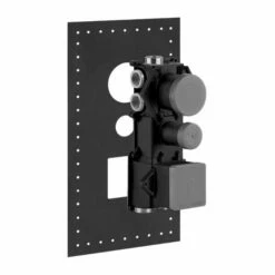 Gessi 39601#031 Anello Thermostatic Rough Valve With 5-Way Diverter In Polished Chrome