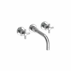 Newport Brass 3-991/26 Double Handle Wall Mounted Lav Faucet In Polished Chrome