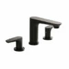 Lacava 4103-44 Flou Deck-Mount Three-Holes Faucet With Two Lever Handles In Matte Black -AF SUPPLY Sales Store 4103 44