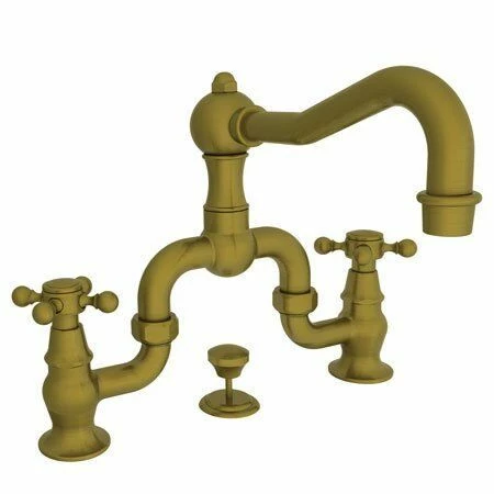 Newport Brass 930B/06 930B Chesterfield Double Handle Widespread Lavatory Faucet With Me, Antique Brass 3 Newport Brass 930B/06 930B Chesterfield Double Handle Widespread Lavatory Faucet With Me, Antique Brass