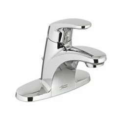 American Standard 7075004.002 Colony Pro Single-Handle Centerset Bathroom Faucet Less Drain, Polished Chrome