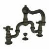 Newport Brass 1000B/07 1000B Fairfield Widespread Bathroom Bridge Faucet With Metal Cross, English Bronze -AF SUPPLY Sales Store 411VtWz8PUL