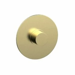 Phylrich 4-181/03U Basic II 3/4" Round Shower Thermostatic Plate Trim In Polished Brass Uncoated