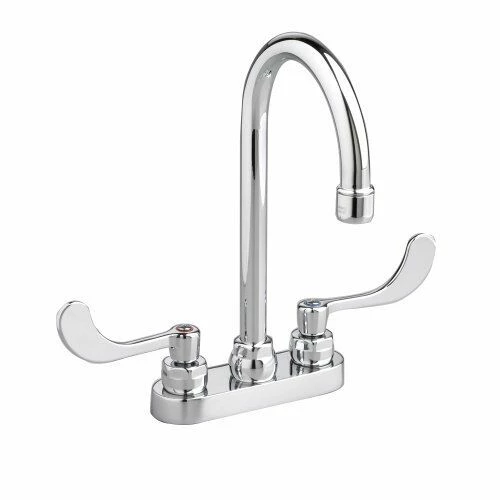 American Standard 7501175.002 7501.175.002 Monterrey Centerset 0.5 Gpm Lavatory Faucet With Gooseneck Spout, VR Wrist Blade Handles And Pop-Up Drain, Polished Chrome 3 American Standard 7501175.002 7501.175.002 Monterrey Centerset 0.5 Gpm Lavatory Faucet With Gooseneck Spout, VR Wrist Blade Handles And Pop-Up Drain, Polished Chrome