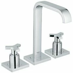 Grohe 2014800A Allure 8 In. Widespread 2-Handle Bathroom Faucet With Cross Handles - 1.2 GPM